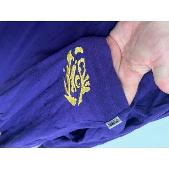 PINK By Victorias Secret LSU Geaux Tigers Long Sleeve Top Woman’s Size Large - Picture 4 of 7